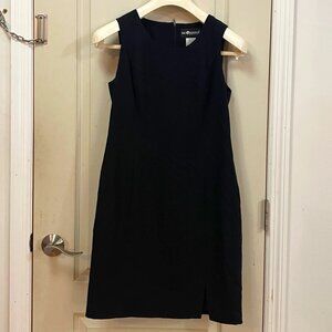 Sag Harbor Women's Size 10 Petite 50% Polyester/50% Rayon Sleeveless Dress Black